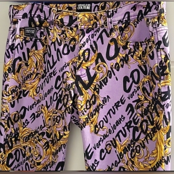 Versace Jeans Couture Baroque Monogram Pants - Picture 3 of 8